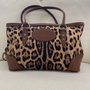 Dolce and Gabbana leopard print purse